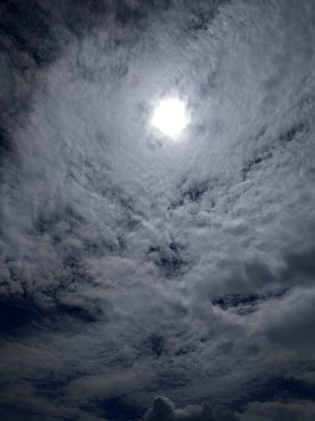 Dramatic cloudy sky natural background - Photo, Image