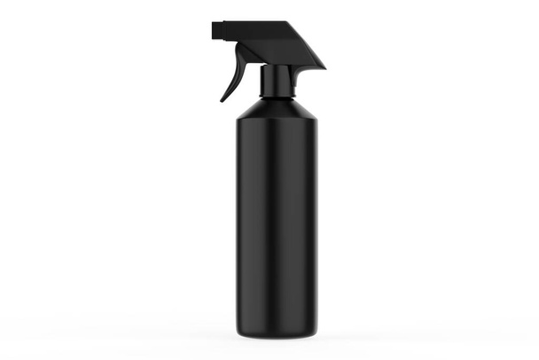 Spray Pistol Cleaner bottiglia di plastica isolata su sfondo bianco. Pronto per il tuo design. Imballaggio del prodotto. Illustrazione 3d
 - Foto, immagini
