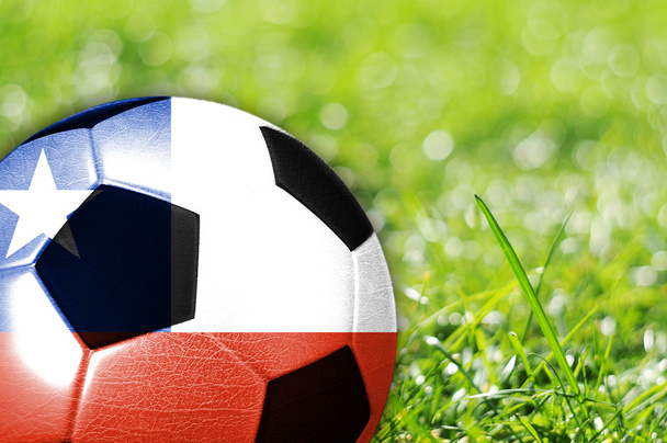 Футбольный мяч с флагом Чили
 - Фото, изображение