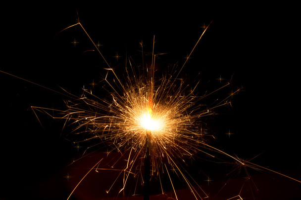 Burning sparkler - Φωτογραφία, εικόνα