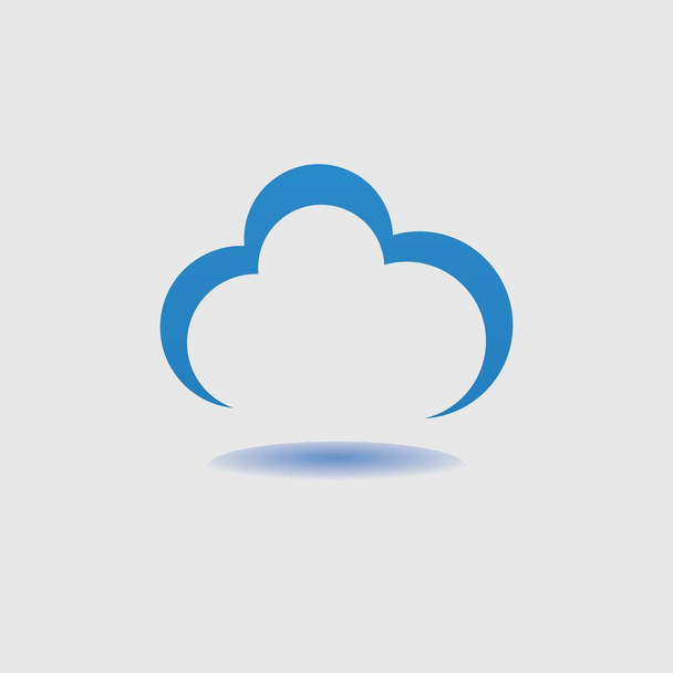 Modèle de nuage vectoriel icône illustration design - Vecteur, image