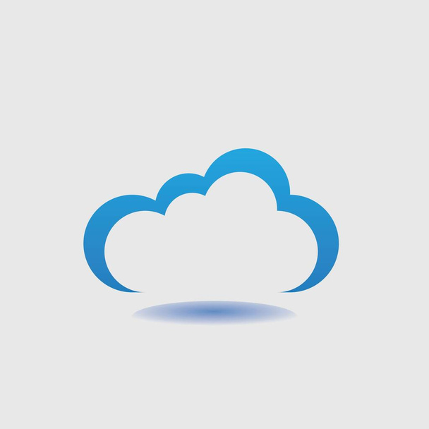 Cloud template vector icon illustration design - Vector, Image