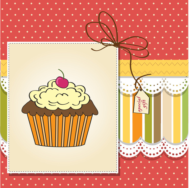 Birthday greeting card - Vector, imagen