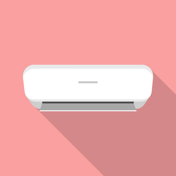 Air conditioner flat design icon. Vector illustration - Vektör, Görsel