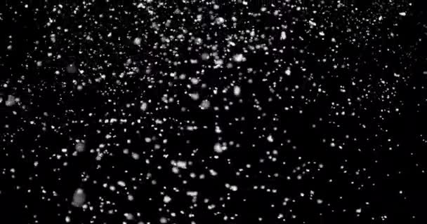 Flocos de neve brancos flutuando no ar
 - Filmagem, Vídeo