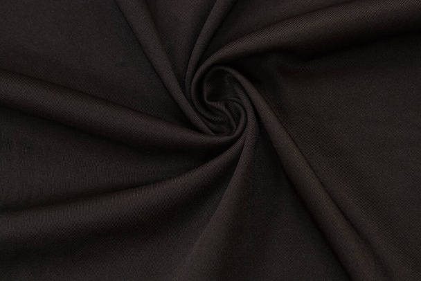 Tummanruskea polyesteri kangas rakenne tausta tausta
 - Valokuva, kuva