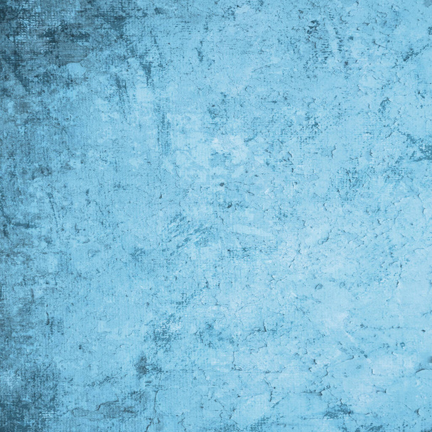 Grunge blue wall background or texture - Photo, Image
