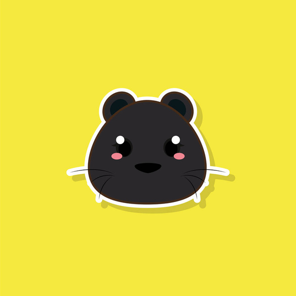 Isolated cute baby mouse - Vektor, obrázek