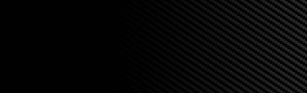 Texture panoramique en fibre de carbone noire et grise - Illustration vectorielle - Vecteur, image