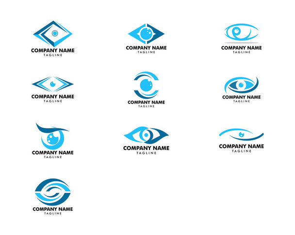 Göz Logosu Tasarım Şablonu - Vektör, Görsel
