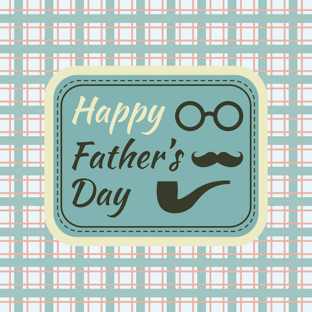 Father's Day greeting design - Vector, Imagen