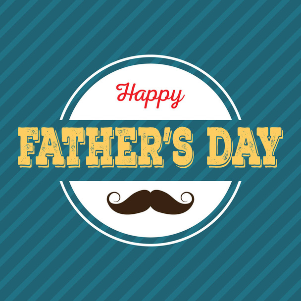 Father's Day greeting design - Vector, imagen