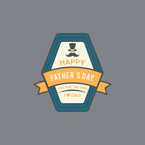 Father's Day greeting design - Vektör, Görsel