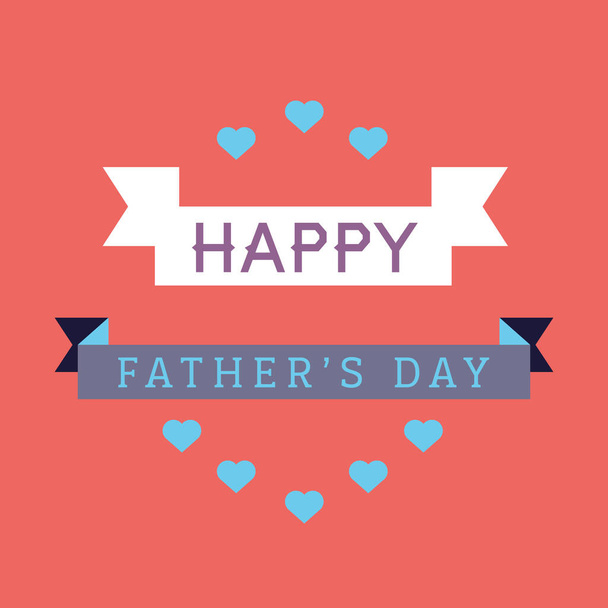 Father's Day greeting design - Vector, afbeelding
