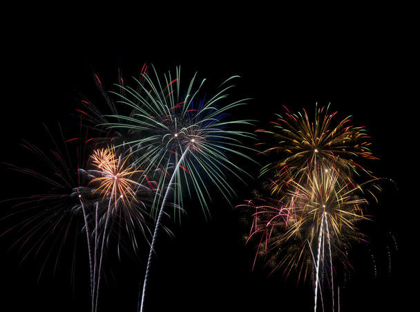 ohňostroje pro nové let nebo na den nezávislosti 4.července a jiné oslavy - Fotografie, Obrázek