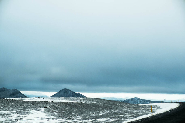 Luminen maisema Islannissa Higtlands lokakuun lopulla
. - Valokuva, kuva
