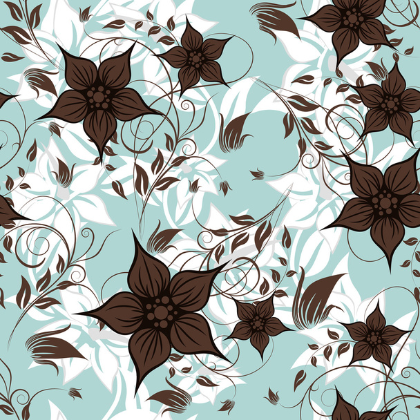 Seamless floral background - Vector, Image