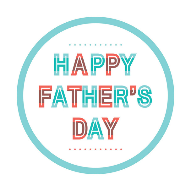 Father's Day greeting design - Wektor, obraz
