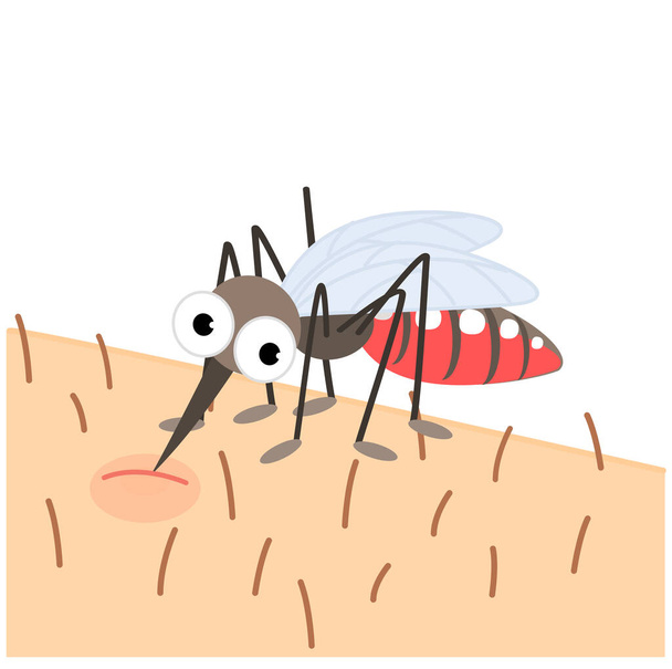 Комарі кусає ручного вектора - Вектор, зображення
