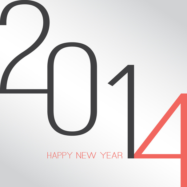 Retro New Year Card - 2014 - Вектор, зображення