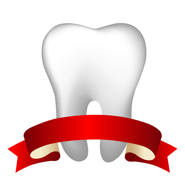 Tooth With Tape - Vector, imagen