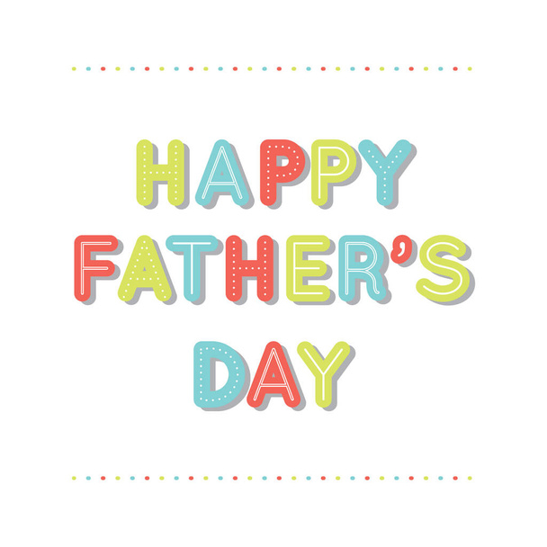 Father's Day greeting design - Вектор, зображення