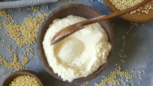 小麦粉と穀物の殻  - 映像、動画