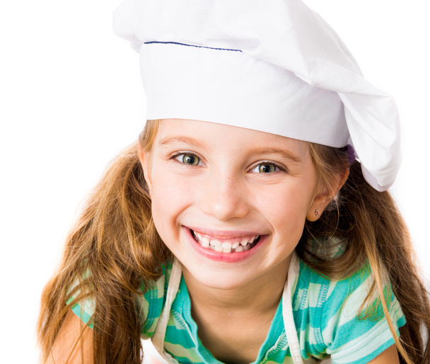 girl in chef hat - Foto, afbeelding