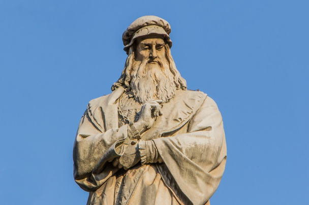 Statue of Leonardo da Vinci in Milan - Photo, Image