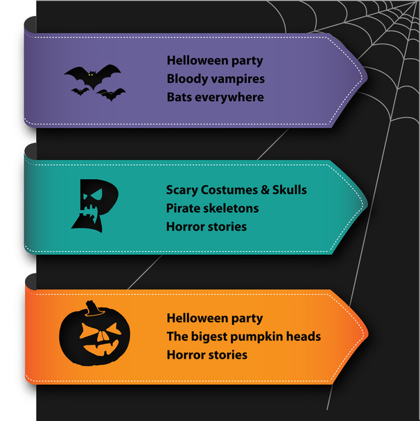 Halloween banner - Vector, Image