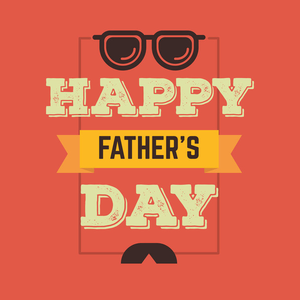 Father's day greeting card - Vector, afbeelding