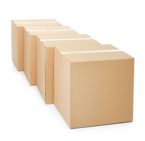 piles of cardboard boxes - Фото, зображення