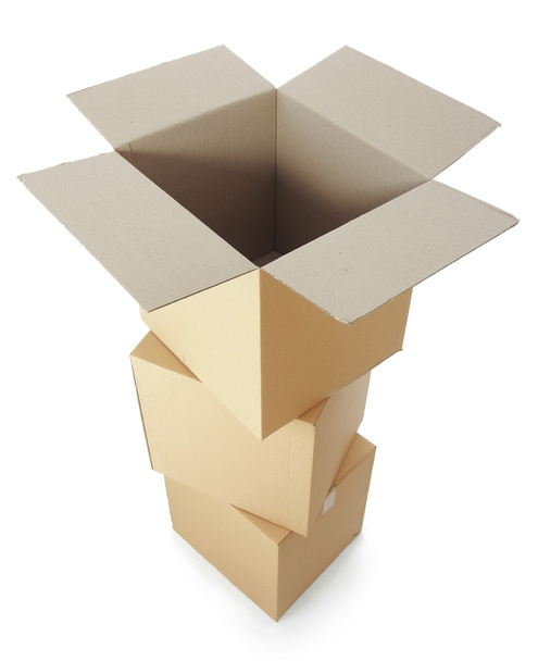 piles of cardboard boxes - Foto, Imagen