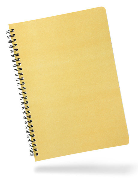 Notebook etukansi kierre eristetty valkoinen
 - Valokuva, kuva