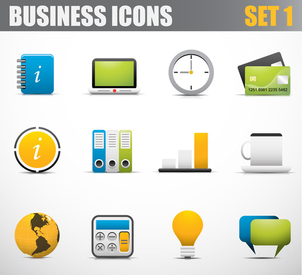 Business icons - Vektori, kuva