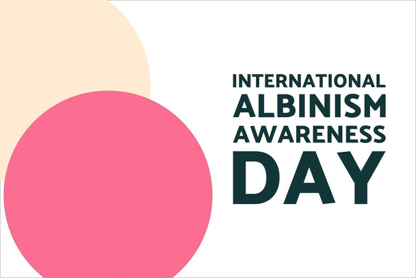 International Albinism Awareness Day. June 13. Holiday concept. Template for background, banner, card, poster with text inscription. Vector EPS10 illustration. . - Vector, Image