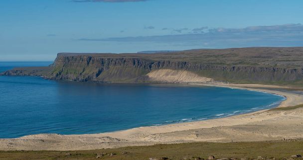 View of the Latrabjarg cliffs in the Westfjords peninsula of Iceland - Valokuva, kuva