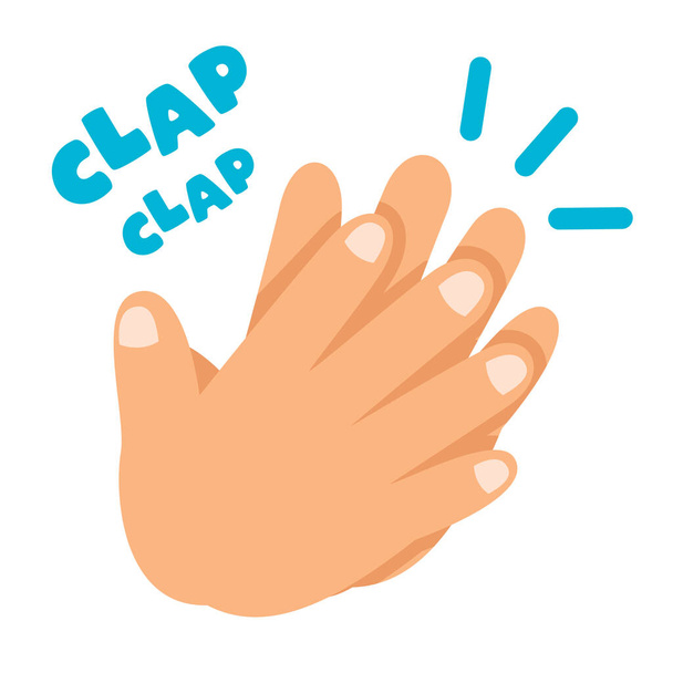 Cartoon Concept of Clapping Hands - Vektor, obrázek