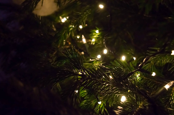 Light illumination for Christmas in the city. Christmas background. - Fotografie, Obrázek