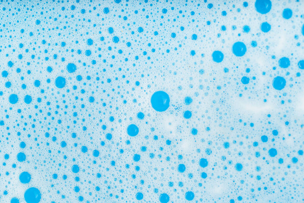 Вид крупним планом на блакитну бульбашку води, фонові зображення та науку
. - Фото, зображення