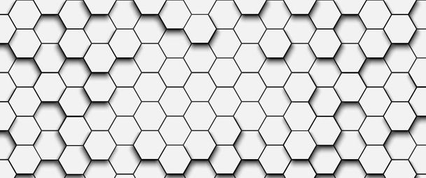 pattern hexagon background abstract and geometric wallpaper with cover web shape - Vector, Image
