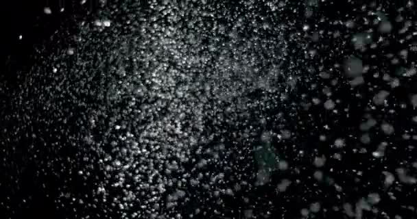 Zware sneeuwstorm blaast langzaam - Video