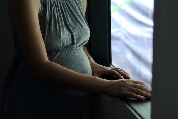 妊娠 · シングルマザー,ヘルスケアと新しい家族の概念 - 写真・画像