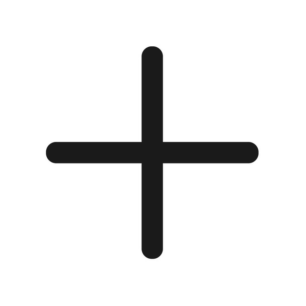 Add icon, flat illustration of plus, add sign symbol Vector - Vector, Imagen