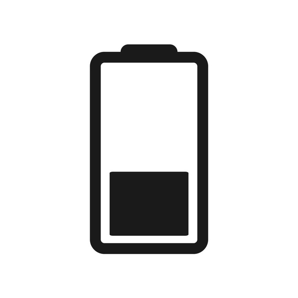 Battery Icon Vector Illustration Design, Flat Battery Icon - Вектор, зображення