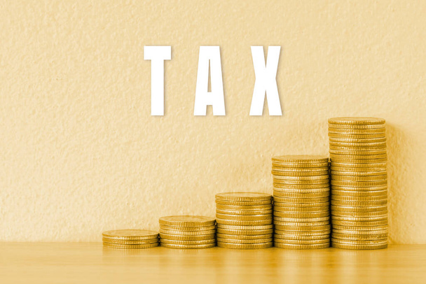 Tax business concept background - Photo, Image