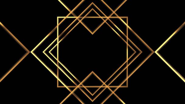 20 'lerin Retro tarzı. Soyut Sanat deco stili Lineer Geometrik altın desen 1920 Vintage arkaplan. - Fotoğraf, Görsel