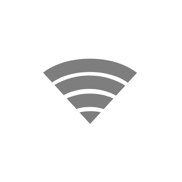 Ícone Wi Fi em fundo branco.Ligações sociais
, - Foto, Imagem