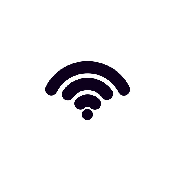 Wi-Fi ikon fehér háttérrel.Társadalmi kapcsolatok, - Fotó, kép