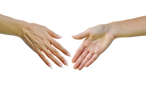 Deux femmes vont se serrer la main
 - Photo, image
